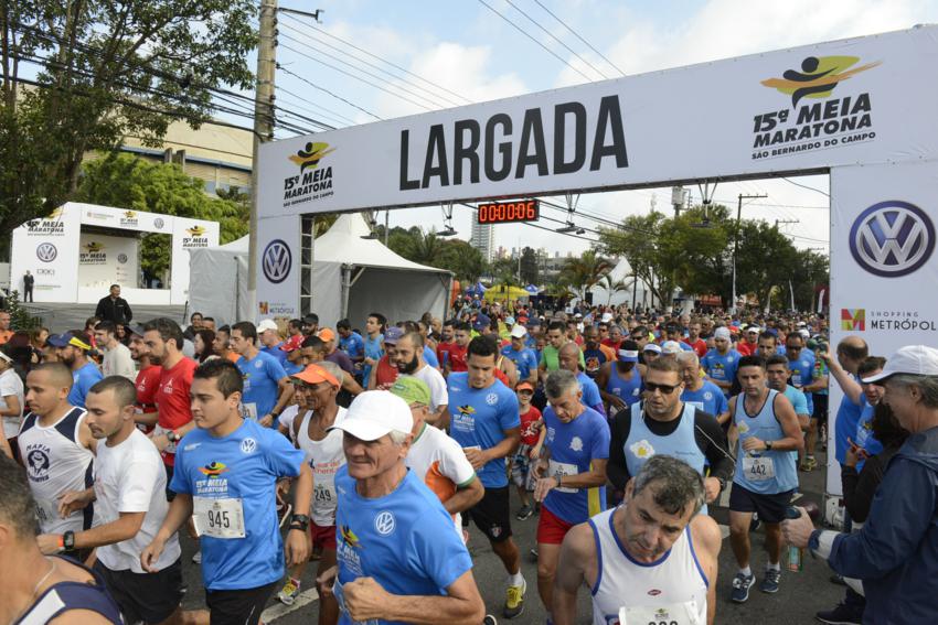 Confira vias de S.Bernardo que serão bloqueadas neste domingo na Meia Maratona