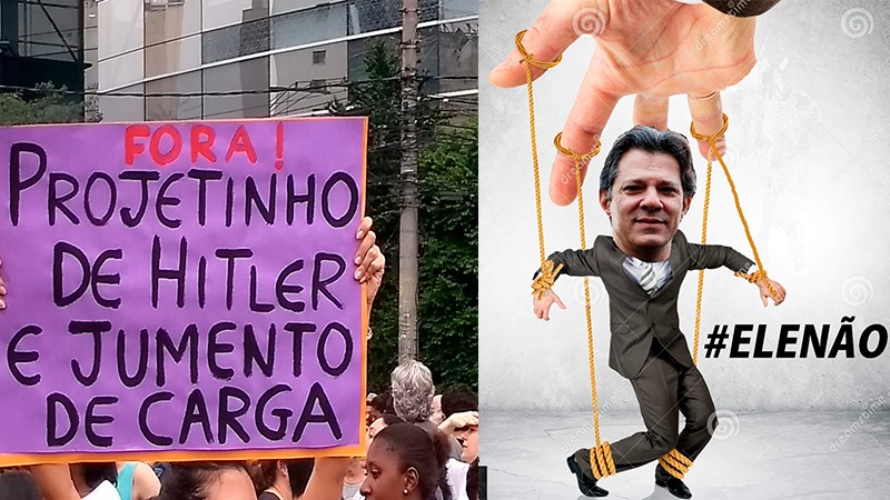 Polarização entre Bolsonaro e Haddad toma conta das redes sociais