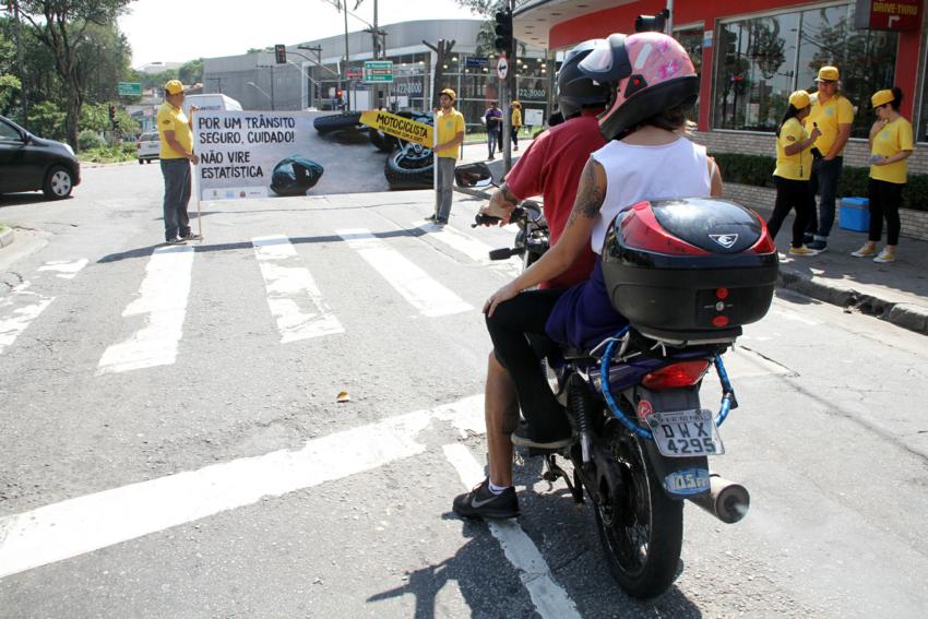 Após 11 mortes no trânsito, Sto.André faz campanha Motociclista Responsável