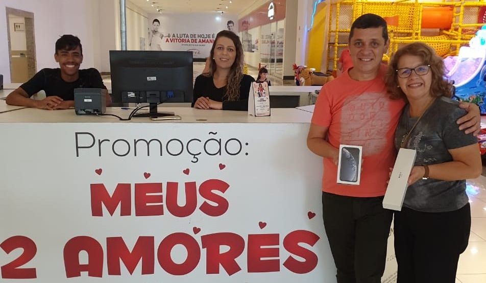 Em promoção do Dia dos Namorados, shopping de Sto.André sorteia iPhone XR