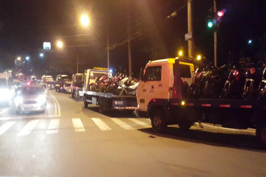 Em Diadema, mais de 70 motos e carros são apreendidos em pancadão; Veja vídeo