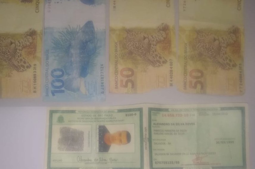 Em Mauá, Polícia prende homem com documento e dinheiro falsos