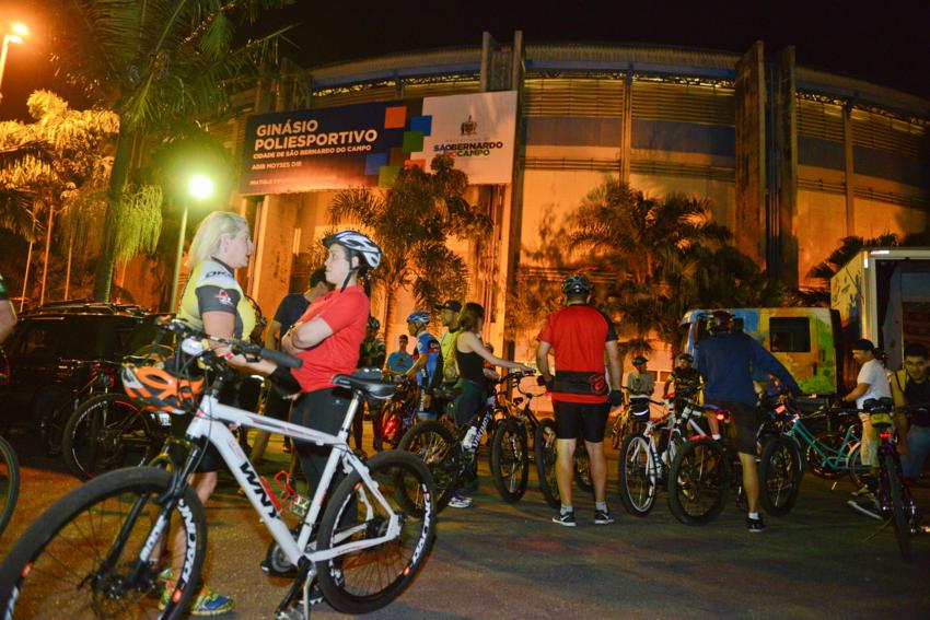 São Bernardo promove pedalada noturna nesta quarta-feira