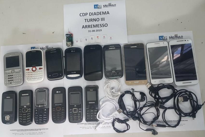 Agentes do CDP de Diadema flagram tentativa de entrada de celulares e drogas