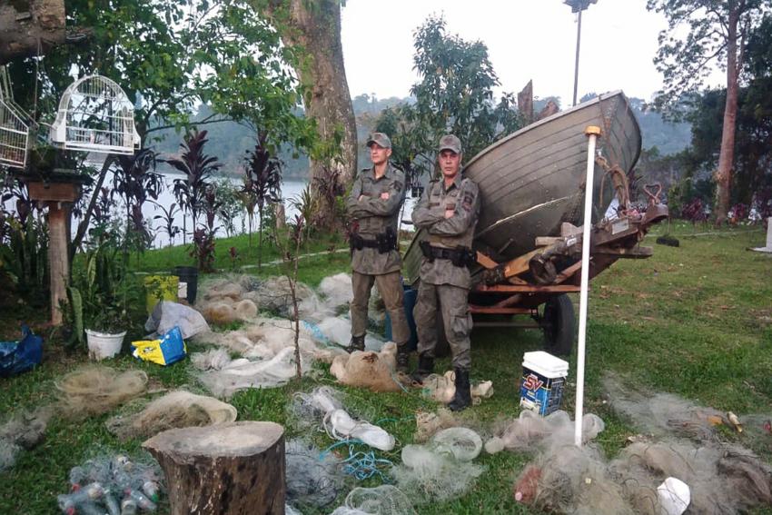 Guarda Ambiental flagra pesca ilegal na Represa Billings