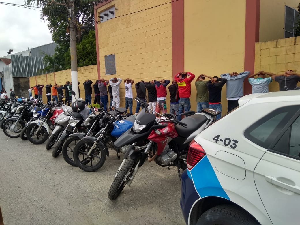 GCM de S.Bernardo apreende 23 motos envolvidas em racha