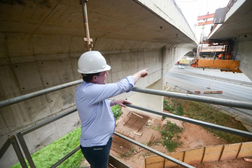 Em S.Bernardo, duplicação do viaduto Tereza Delta está com 60% das obras concluídas
