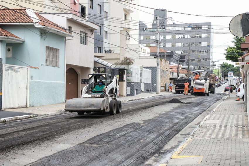 São Caetano ultrapassa 200 mil m² de vias recapeadas