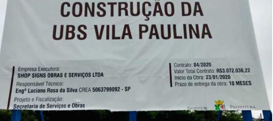 Ladrões furtam blocos para construção da UBS Vila Paulina em Diadema