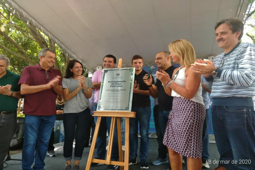 S.Caetano entrega a Praça Faria Lima, a sétima revitalizada na cidade