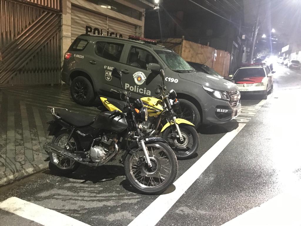 Baep detém ladrão e apreende 2 motos usadas para a prática de crimes em Mauá