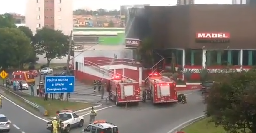 Empresa Madel pega fogo em São Bernardo