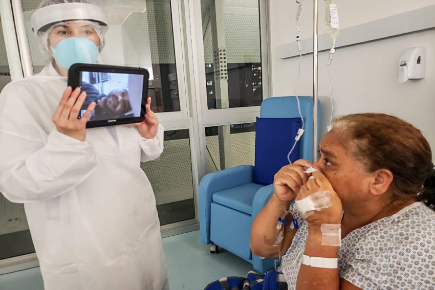 São Bernardo expande projeto de visitas virtuais entre pacientes com Coronavírus