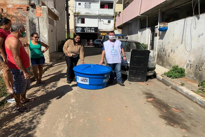 Sabesp e Prefeitura entregam caixas-d’água em Diadema