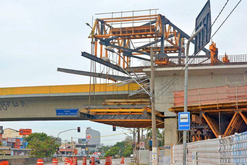 Obras de duplicação do viaduto Adib Chammas entram em nova fase