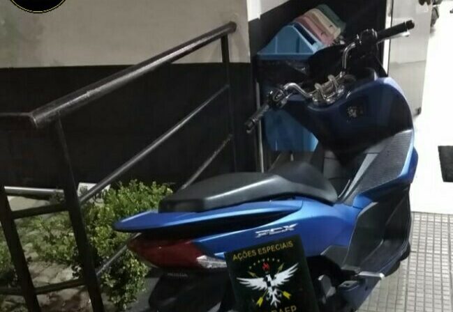 Baep recupera moto roubada em Diadema e devolve ao proprietário