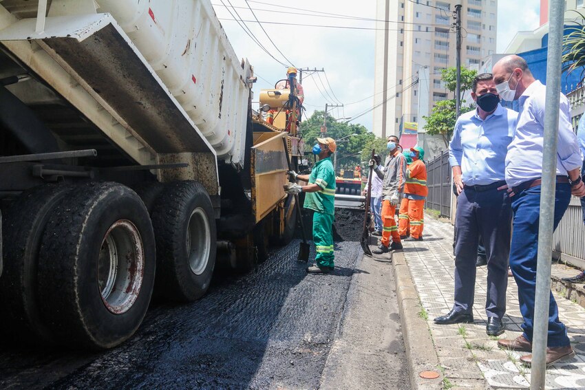 Programa Asfalto Novo conclui 60% das obras da região Central de São Bernardo