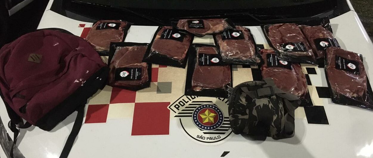 PM prende autor de furto 10 peças de carne em mercado de Santo André