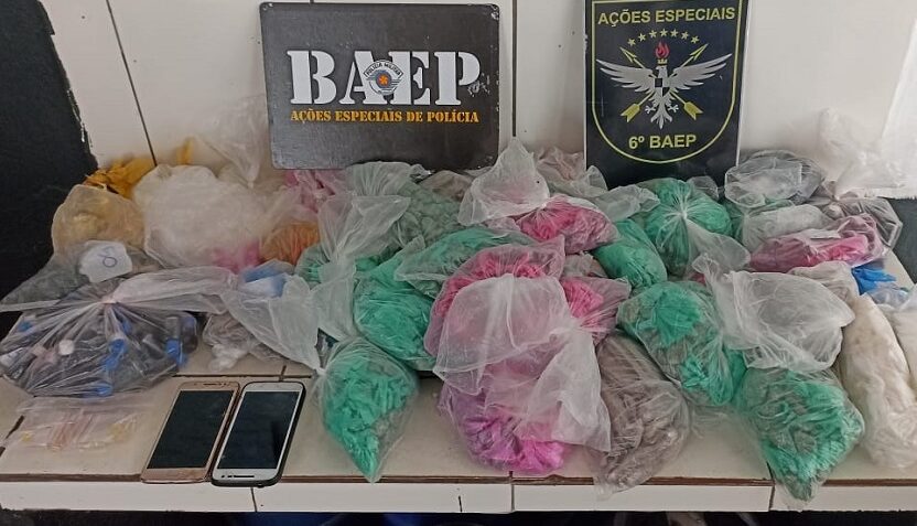 Baep apreende mais de 4 mil porções de drogas em Mauá