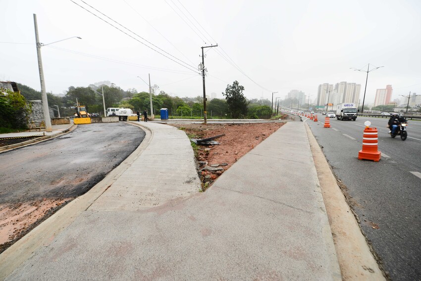 Novo acesso ao bairro Planalto em São Bernardo está em obras