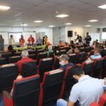 núcleo de defesa civil durante inauguração