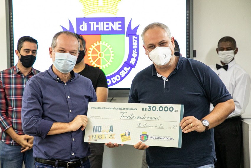 São Caetano entrega premiação de R$ 60 mil do Programa Nossa Nota