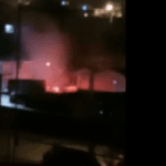 fogo em casa de Santo André