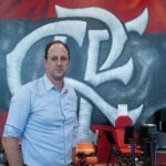 O técnico Rogério Ceni visita as instalações do Ninho do Urubu, Centro de Treinamento do Flamengo