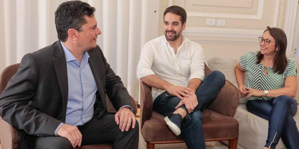 Sergio Moro se encontra com o governador Eduardo Leite
