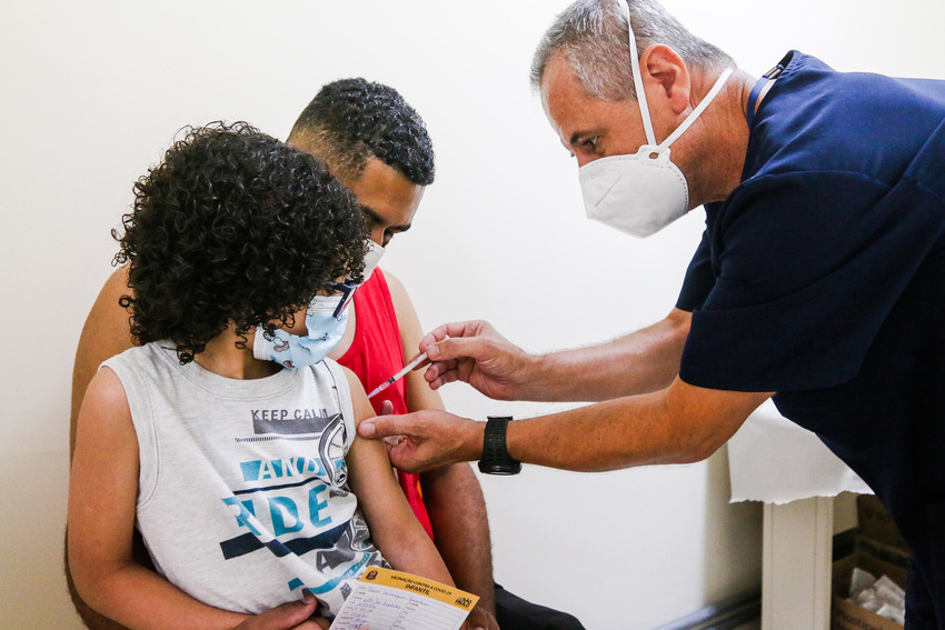 São Bernardo imuniza 419 crianças no 1º dia de vacinação contra a Covid