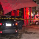 carro colidido em mureta