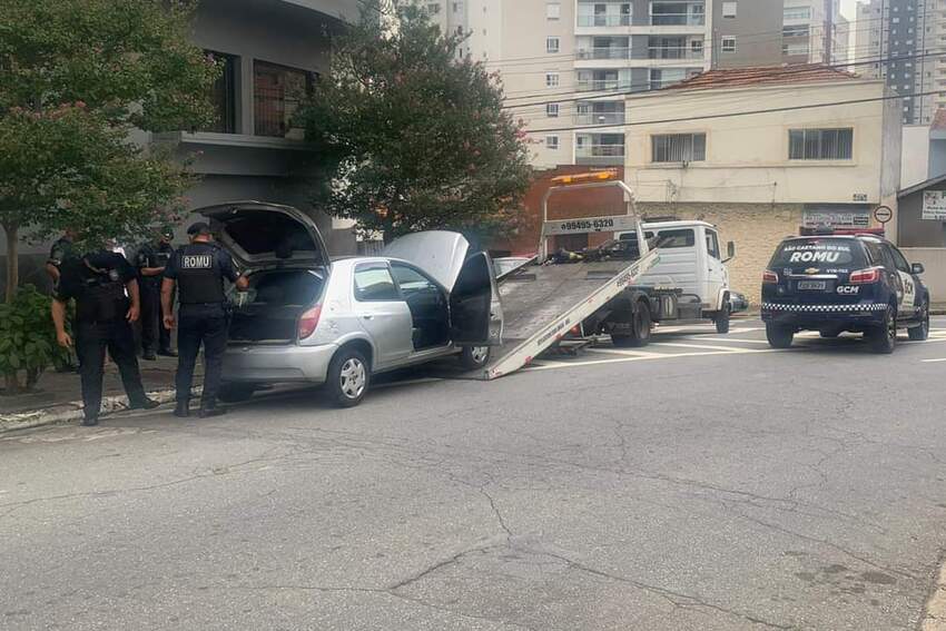 GCM de S.Caetano apreende carro envolvido em roubos no Bairro Oswaldo Cruz