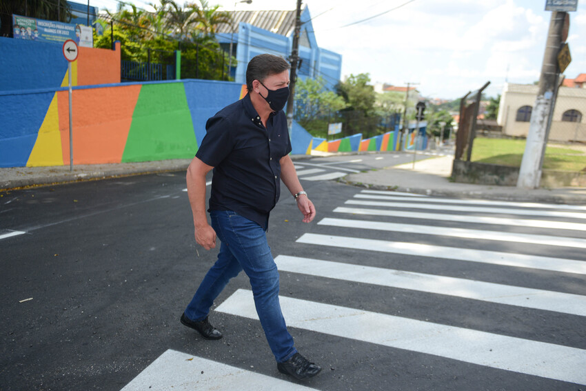 Orlando Morando entrega novo trecho de recapeamento em São Bernardo
