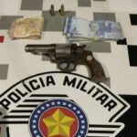 apreensão de dinheiro e arma