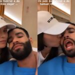 andressa suita dando beijo em gustavo lima