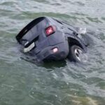carro caído na represa Billings