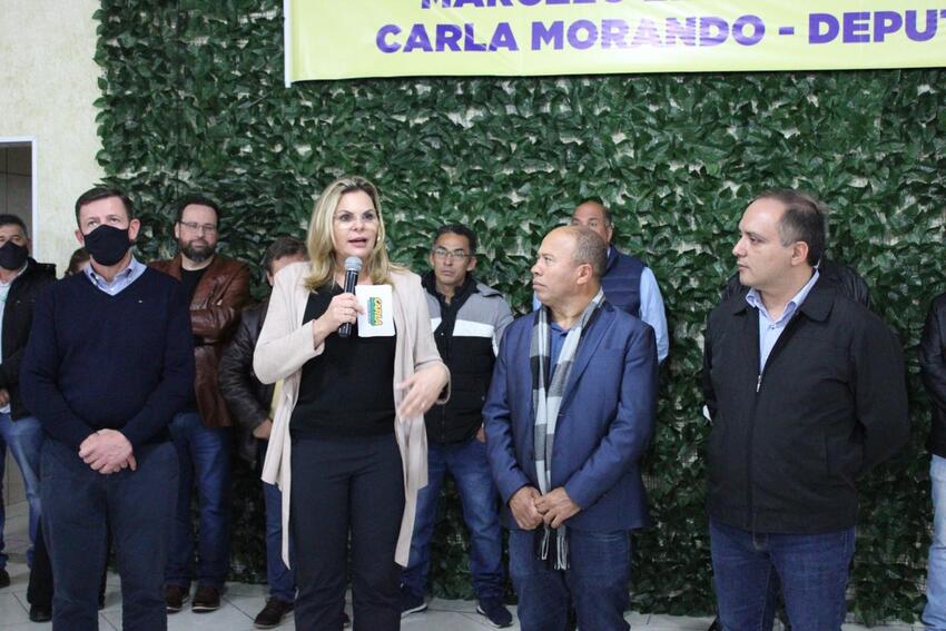 Orlando e Carla Morando, prefeito Claudinho e Marcelo Lima