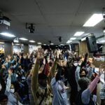 servidores protestam na Câmara