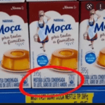 embalagem do leite condensado Moça