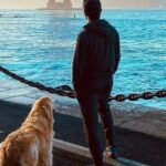 Influencer Jesse Koz e seu cão