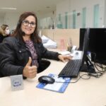 moça contratada n o feirão do emprego de Mauá