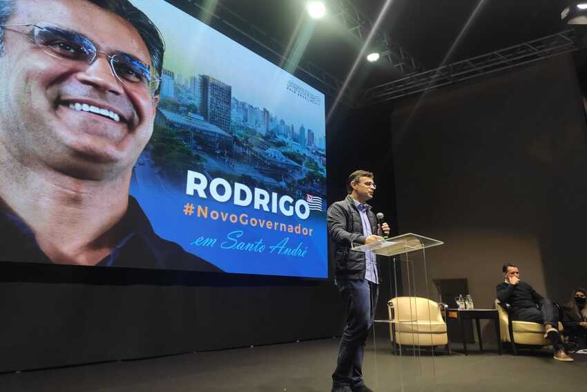 Em Sto.André, Rodrigo Garcia fala em obsessão por emprego e anuncia visita a Mauá