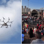 drone com fezes