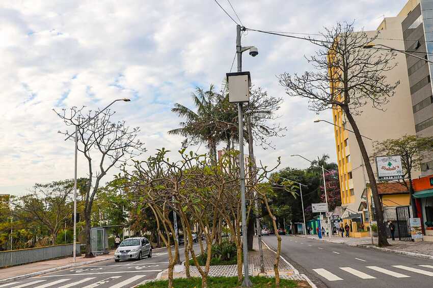 câmeras de monitoramento em ruas de Santo André