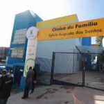 fachada da clínica da família de Santo André