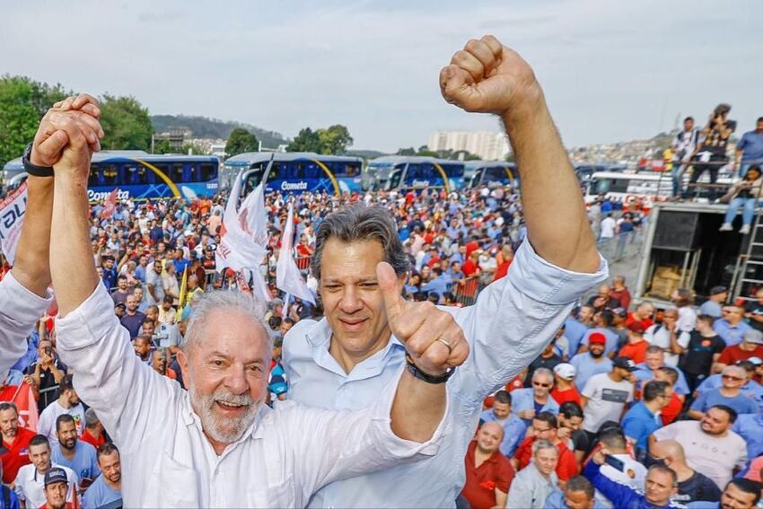 Lula e Haddad em São Bernardo