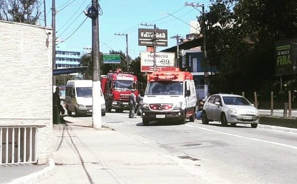 Acidente entre moto e ônibus deixa duas vítimas em São Bernardo