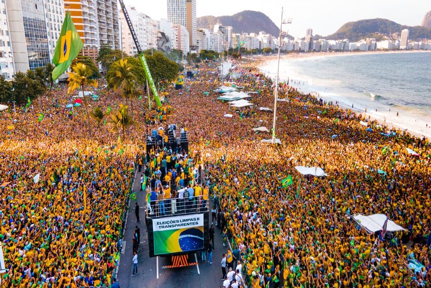manifestação no Rio de Janeiro