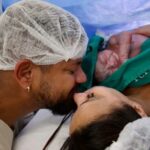 Viviane Araujo, marido e filho