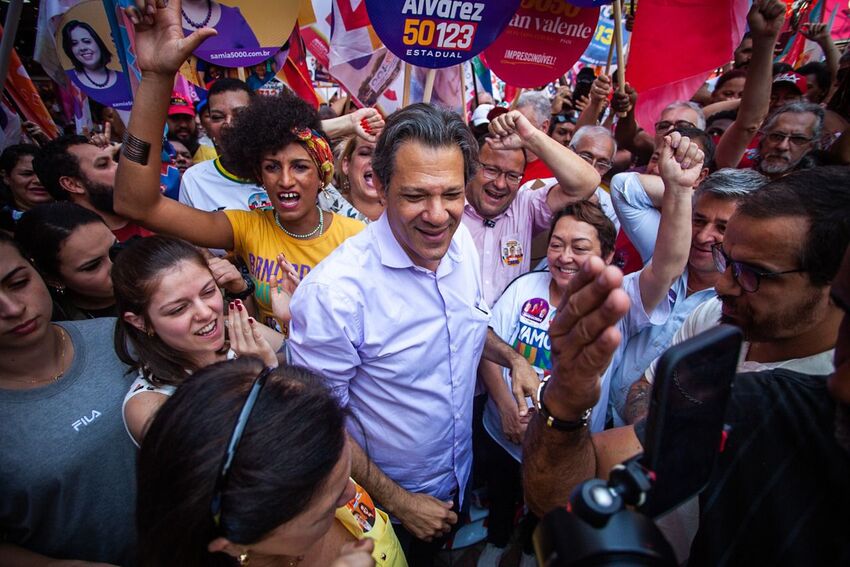 Fernando Haddad faz campanha em Santo André